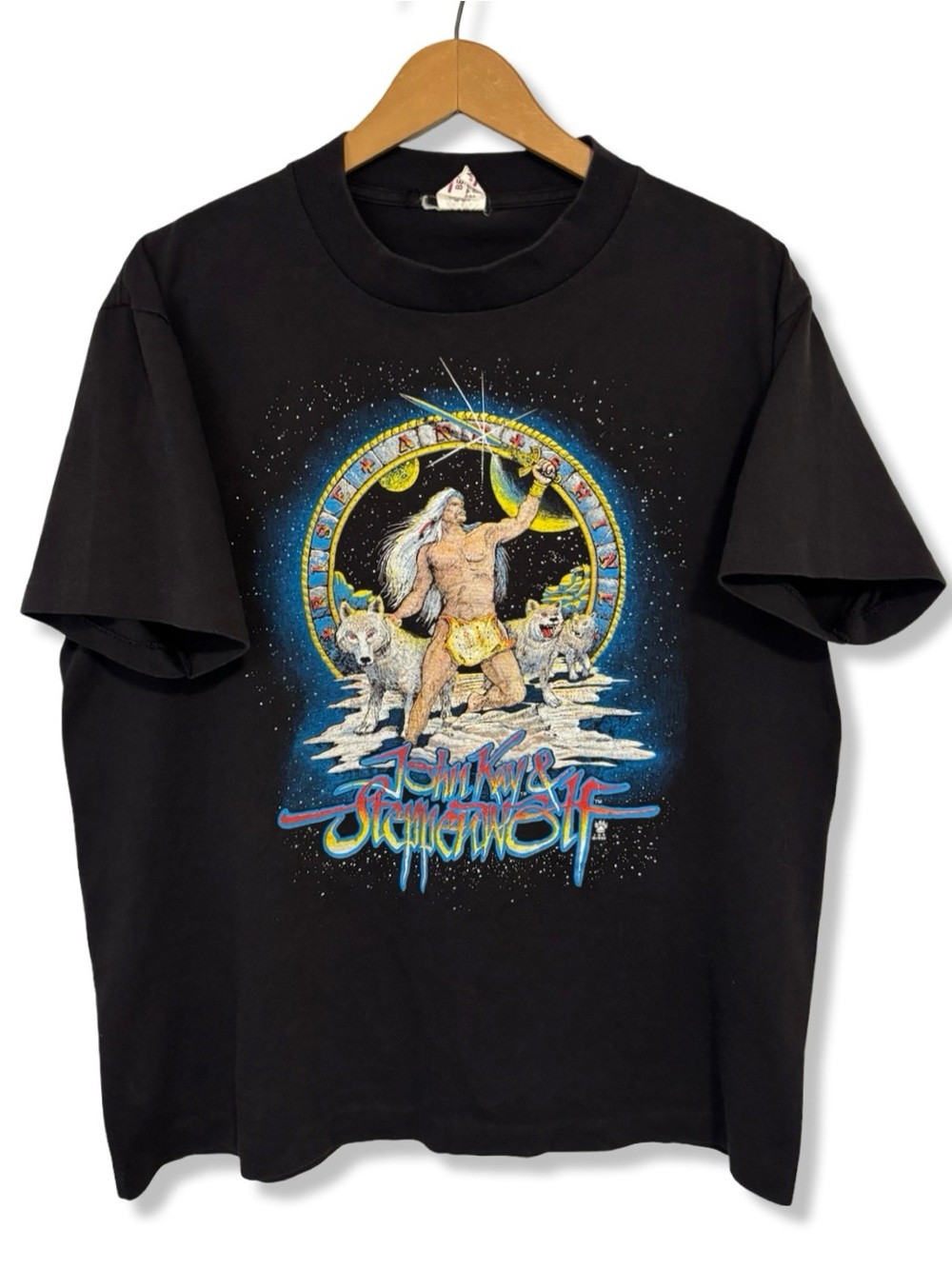 Vintage 1990 John Kay Steppenwolf Rise & Shine Tour T-Shirt